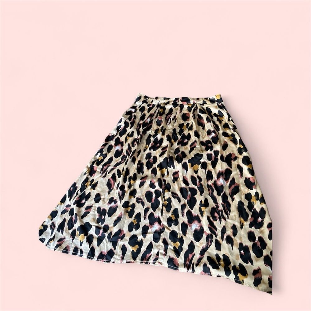 SHEIN Black and White Pleated A-Line Midi Skirt